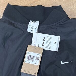 NWT Nike Black Windbreaker with Swoosh XXL